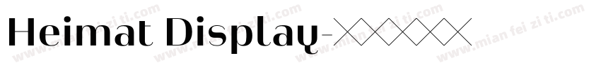 Heimat Display字体转换